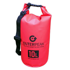 10L Waterproof Dry Bag with Shoulder Strap - OuterPeak