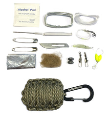 20-Piece Emergency Paracord Survival Kit (Digital Camo) - OuterPeak