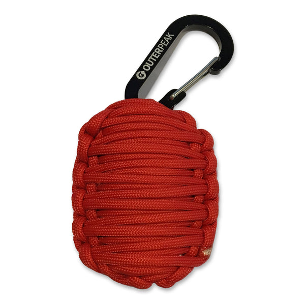 20-Piece Emergency Paracord Survival Kit (Red)